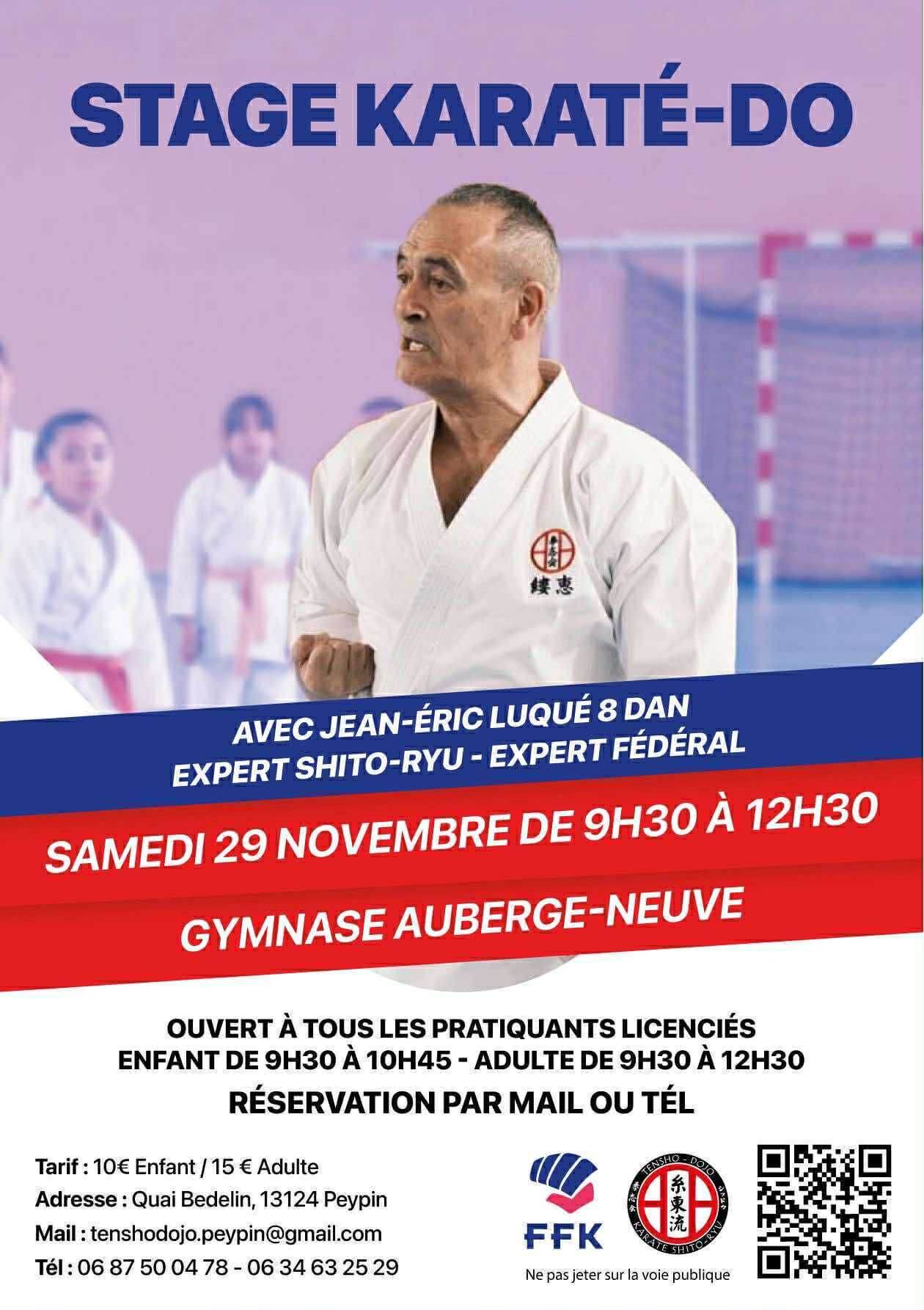 Stage Karaté – Changement de date !